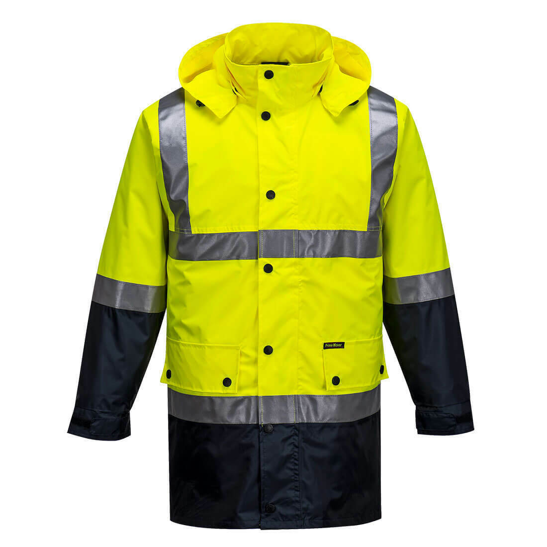 Portwest Mens Eyre Jacket Hi-Vis Day Or Night Lightweight Waterproof Work MJ306-Collins Clothing Co