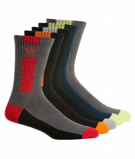 KingGee Crew Cotton Work Socks 5 Pack Padded Footbed Workwear K09035-Collins Clothing Co