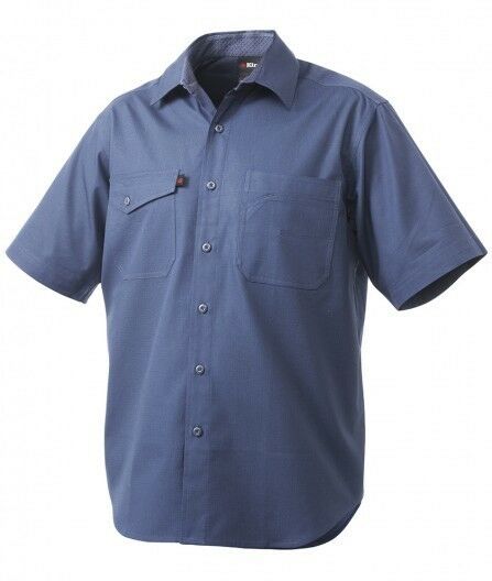 Mens KingGee Short Sleeve WorkCool 2 Cotton T-Shirt Top Tee Button Shirt K14825-Collins Clothing Co