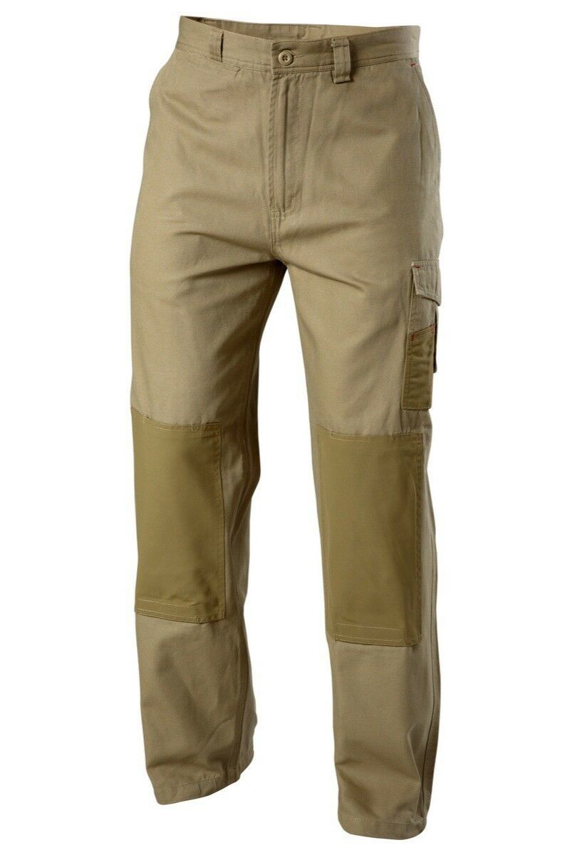 Mens Hard Yakka Legends Light Weight Cotton Pants Tough Cordura Strength Y02906-Collins Clothing Co