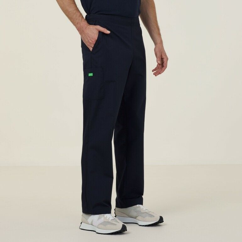 NNT Uniforms Mens Swan Scrub Pant Elastic Flat Waistband Nurse Workwear CATQ4B-Collins Clothing Co