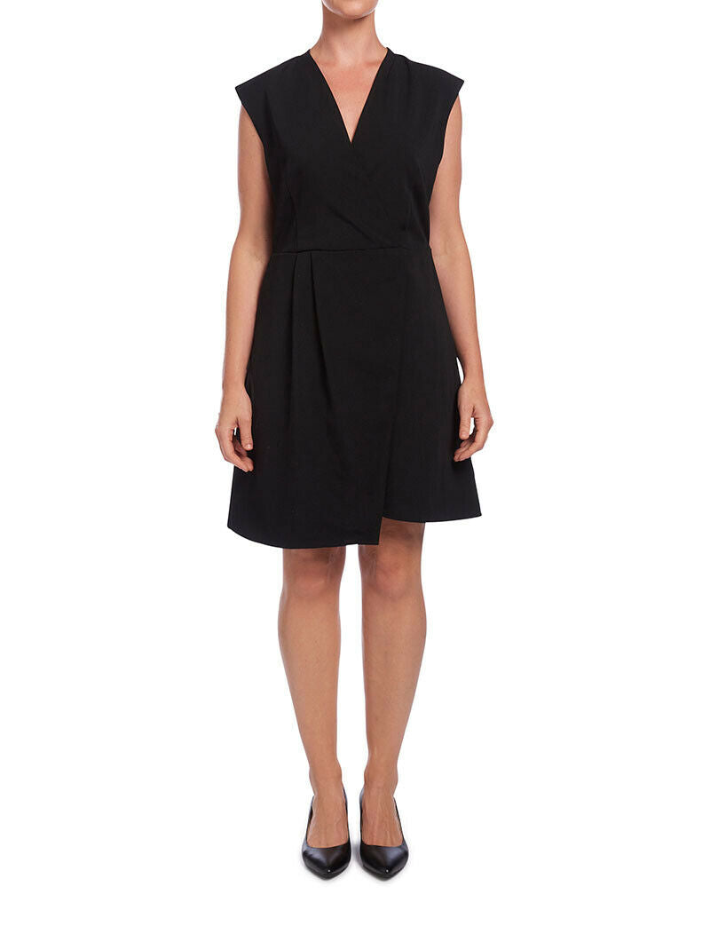 NNT Womens Sleeveless Dress Wrap Comfortable Knee Length Classic Fit CAT67Z-Collins Clothing Co