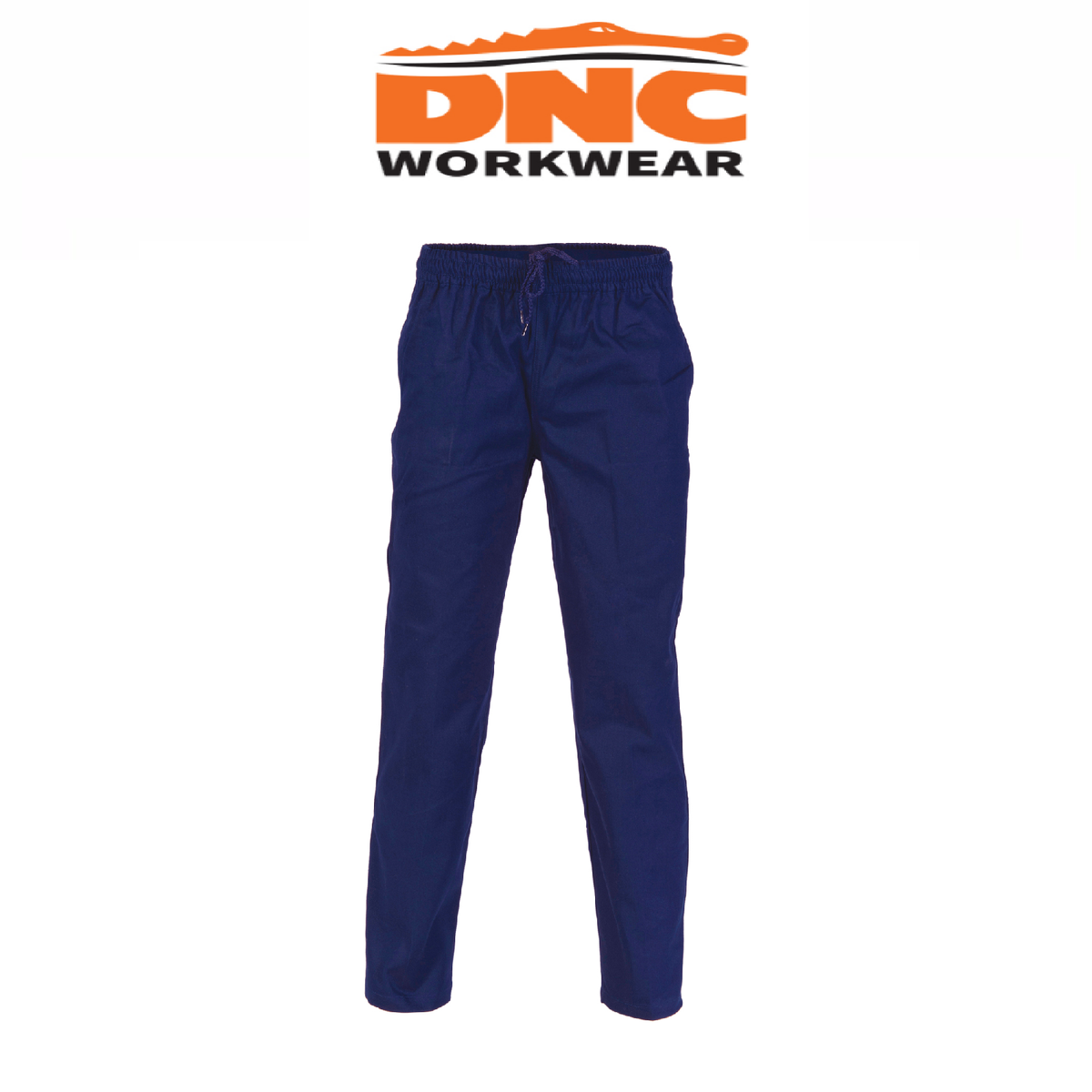DNC Workwear Men Drill Elastic Waist Pants Comfortable  Tough Pant Work 3313