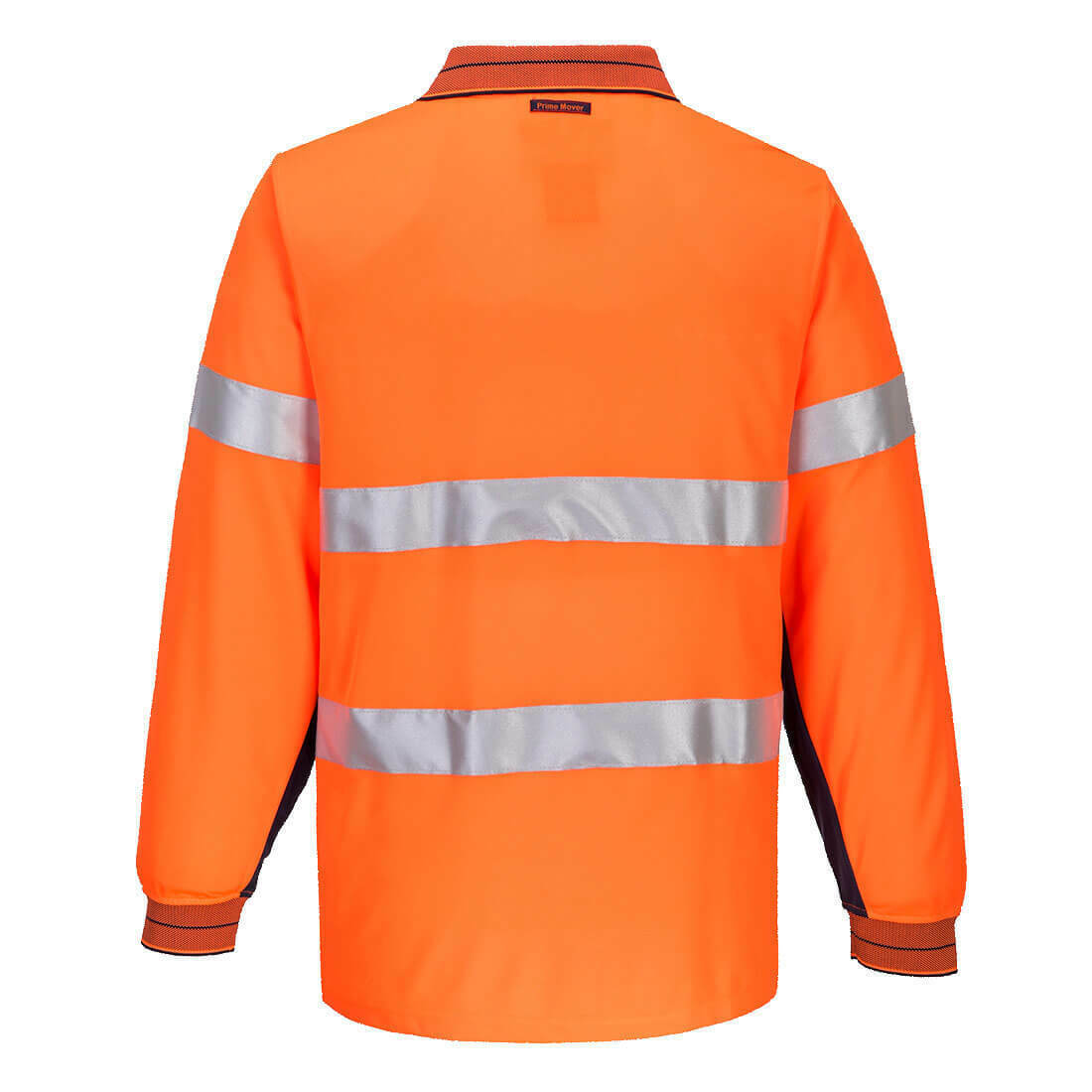 Portwest Mens Prime Mover Long Sleeve Micro Mesh Polo Taped Work Hi-Vis MP513-Collins Clothing Co