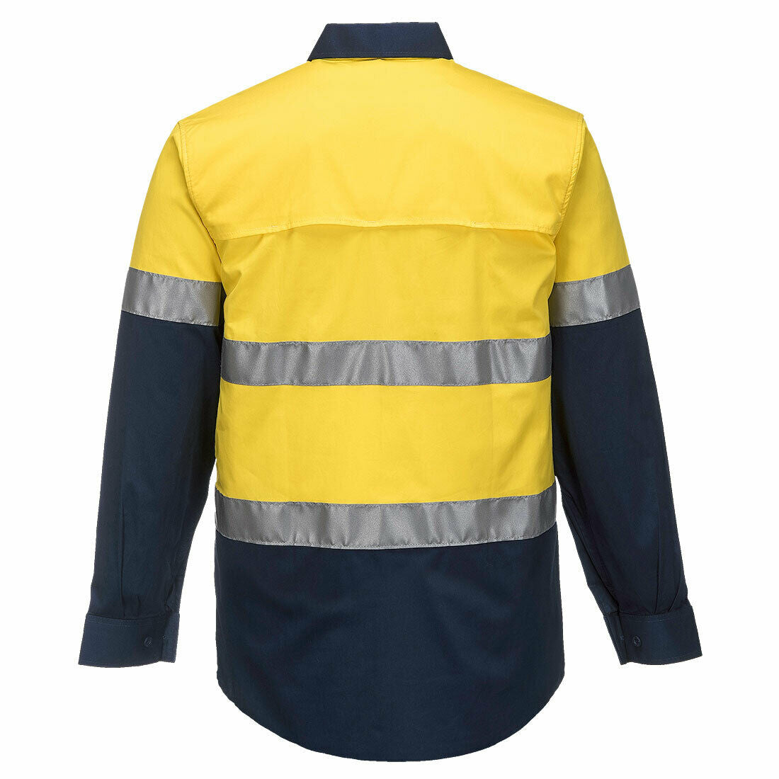 Portwest Mens Prime Mover Taped Hi-Vis Lightweight Long Sleeve Shirt Work MA801-Collins Clothing Co