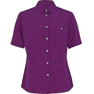 NNT Mens Silvi Spot Print S/S Shirt Classic Fit Collared Business Wear CATU7H