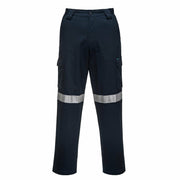 Portwest Mens Lightweight Cargo Pants Lumentex Tape Reflective Work Safety MW71E-Collins Clothing Co