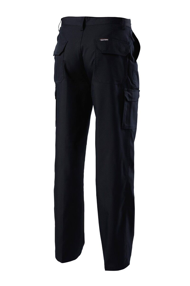 Mens Hard Yakka Cargo Workwear Pants Black Midnight Blue Safety Y02590-Collins Clothing Co