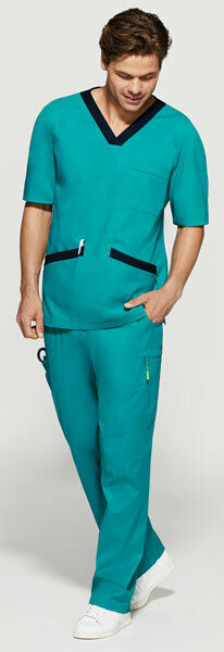 NNT Unisex Rontgen Elastic Waistband Scrub Pants Drawstring Comfort Nurse CATCGF