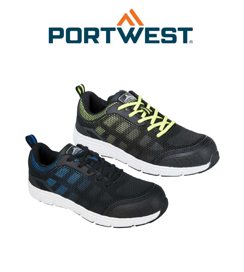 Portwest Men Steelite Tove Trainer Shoe S1P Lightweight Safety Protection FT15