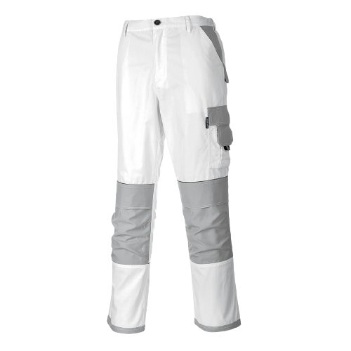 BLAKLADER Painter trousers with stretch White/Black | Mister Worker®