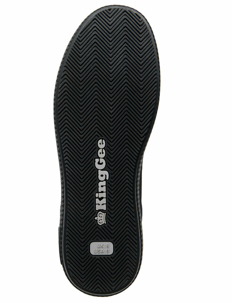 KingGee Mens Grip 3000 Canvas Shoes Rubber Toe Bump Comfortable Workwear K26540-Collins Clothing Co