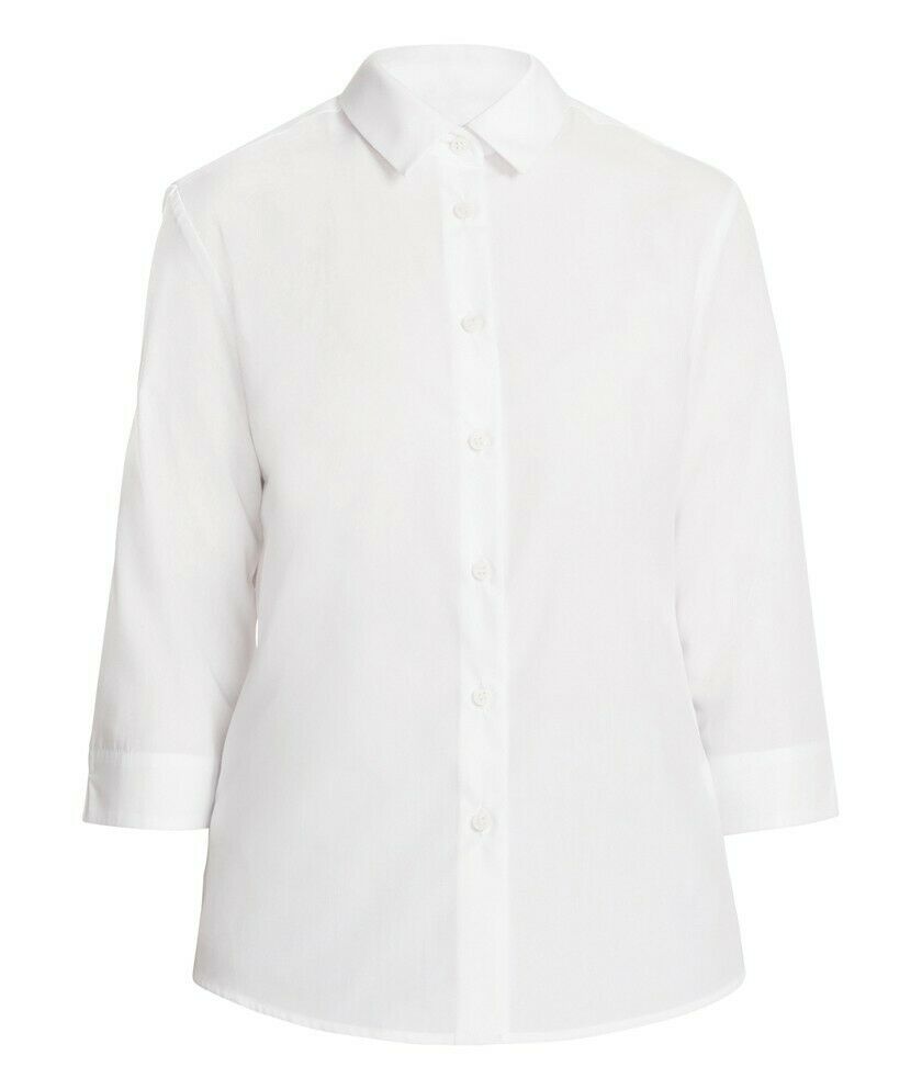 NNT Womens 3/4 Sleeve Shirt Formal Classic Slimline Collar Business Shirt CATU88