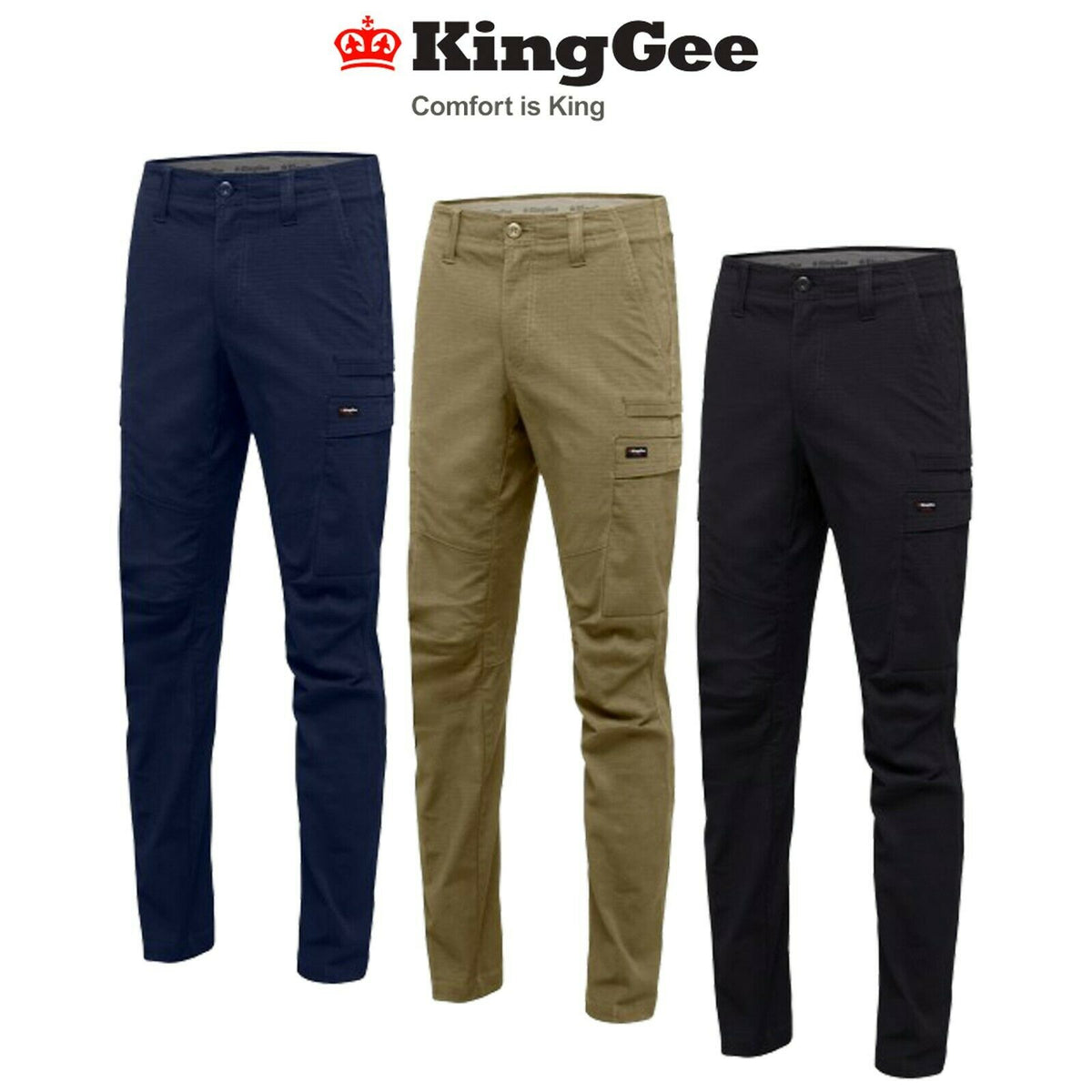 KingGee Workcool Pro Pant Pants Work King Gee Comfort Stretch Ripstop K13026