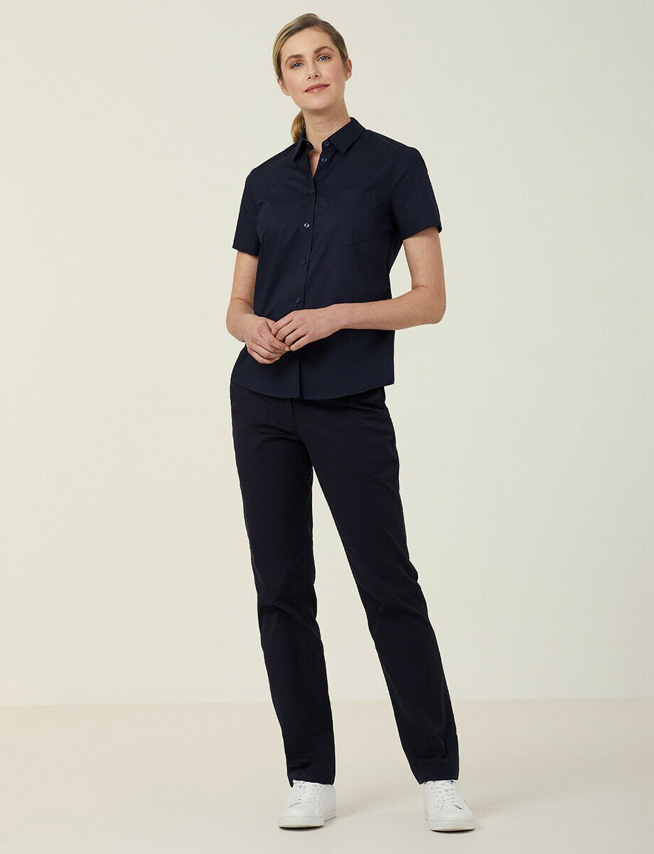 NNT Women Avignon Short Sleeve Slim Shirt Casual Comfortable Business CATUK8-Collins Clothing Co