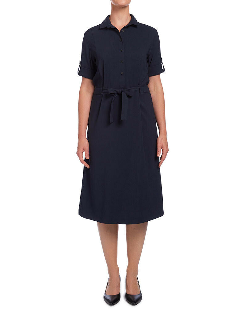 NNT Womens Shirt Classic Fit Dress Adjustable Sleeve Knee Length Comfort CAT67Y-Collins Clothing Co