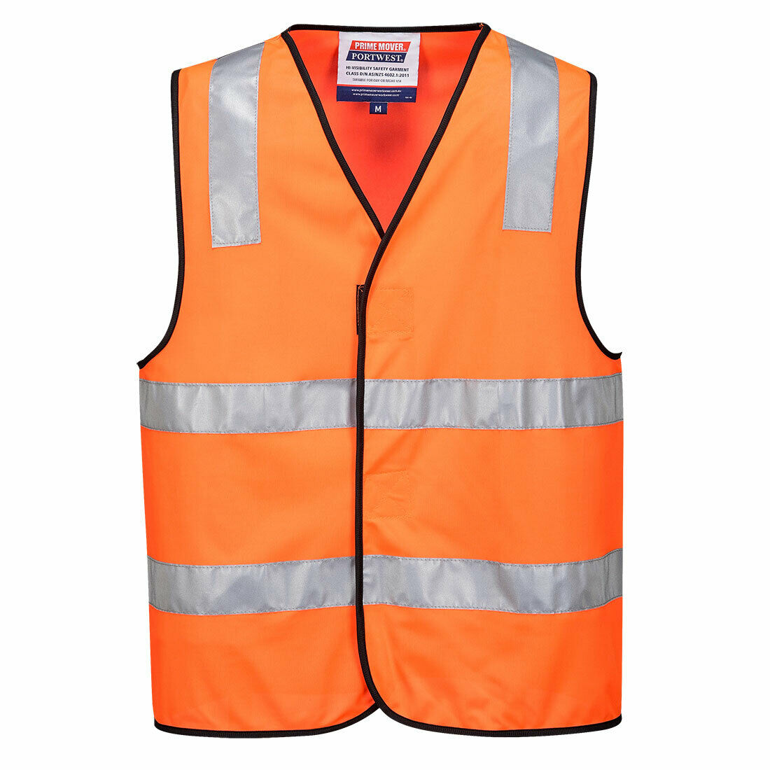 Portwest Day/Night Vest 2 Tone Hi Vis Relfective Taped Work Safety MV102-Collins Clothing Co