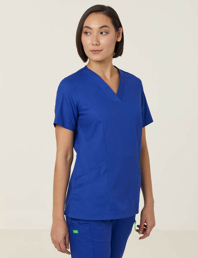 NNT Uniform Womens Next Gen Antibacterial Florence Scrub Top V Neck Nurse CATULM-Collins Clothing Co