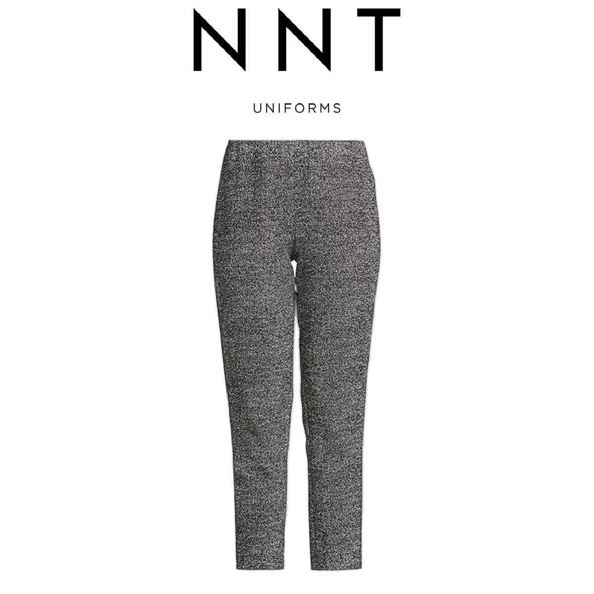 NNT Womens Textured Tweed Elastic Slim Pants Waistband Hidden Zip Pant CAT3NW