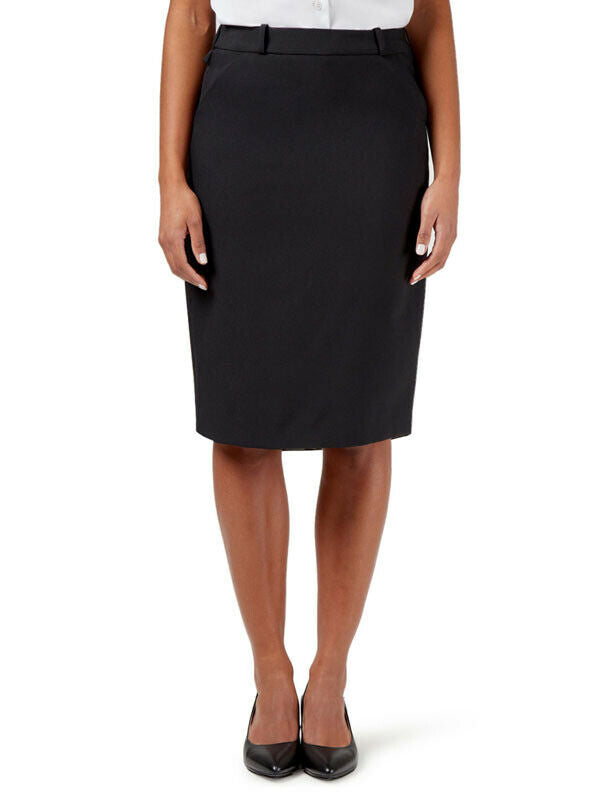 NNT Womens Helix Dry Poly Pleat Skirt Waist Band Detail Zip Business CAT2NJ-Collins Clothing Co