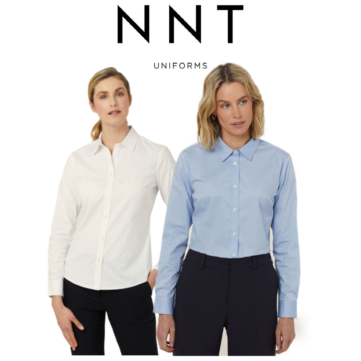 NNT Womens Avignon Long Sleeve Slim Shirt Casual Comfort Business Shirts CATUKU