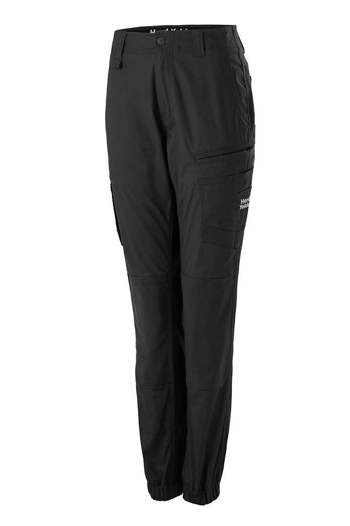 Hard Yakka Womens Raptor Cuff Long Pants Stretch Tough Work Safety Comfy Y08382-Collins Clothing Co