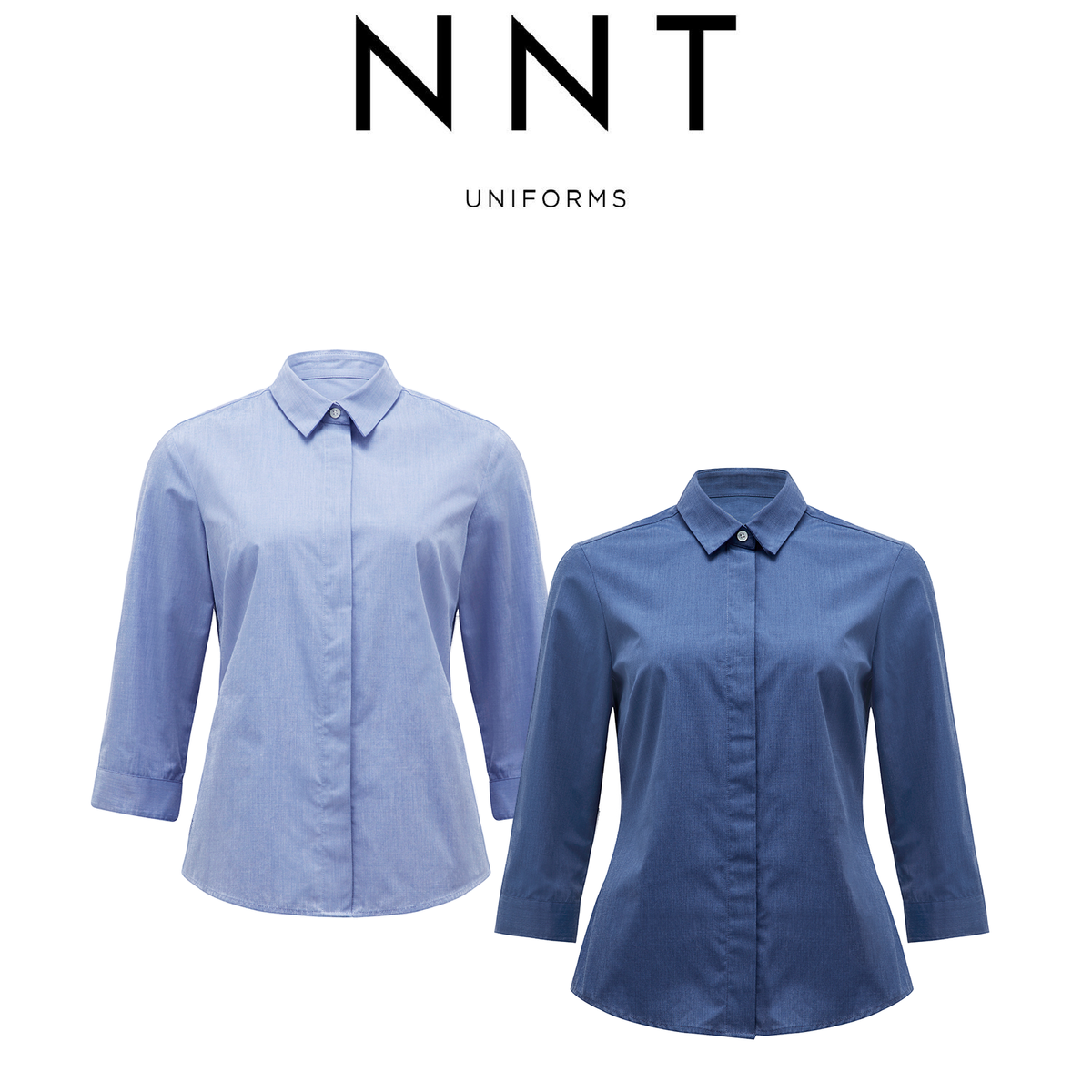 NNT Womens 3/4 Sleeve Action Back Business Shirts Classic Formal Shirt CATU5Y