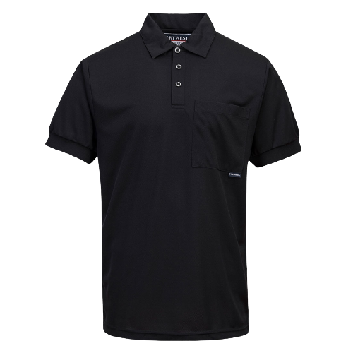 Portwest Short Sleeve Solid Colour Micro Mesh Polo Breathable Casual Shirt MP101-Collins Clothing Co