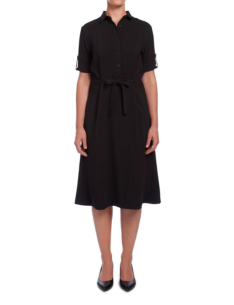 NNT Womens Shirt Classic Fit Dress Adjustable Sleeve Knee Length Comfort CAT67Y-Collins Clothing Co