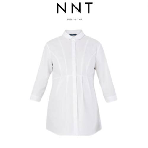 NNT Womens 3/4 Sleeve Pleat Detail Formal Blouse Classic Fit