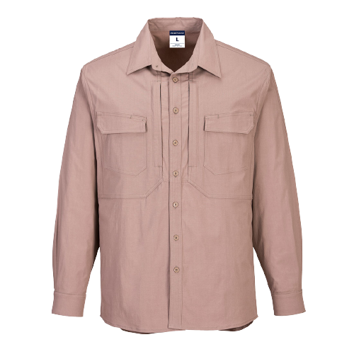 Portwest Utility Stretch Long Sleeve Shirt Breathability Casual Polo MS106-Collins Clothing Co