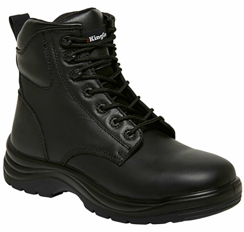 KingGee Mens Cook Boots Tough Work Safety Water Resistant Full Leather K27700-Collins Clothing Co