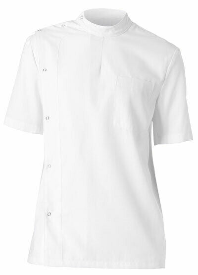 NNT Unisex Adults Neatron Stud Front Jacket Chef White Classic Fit Work CATP2H