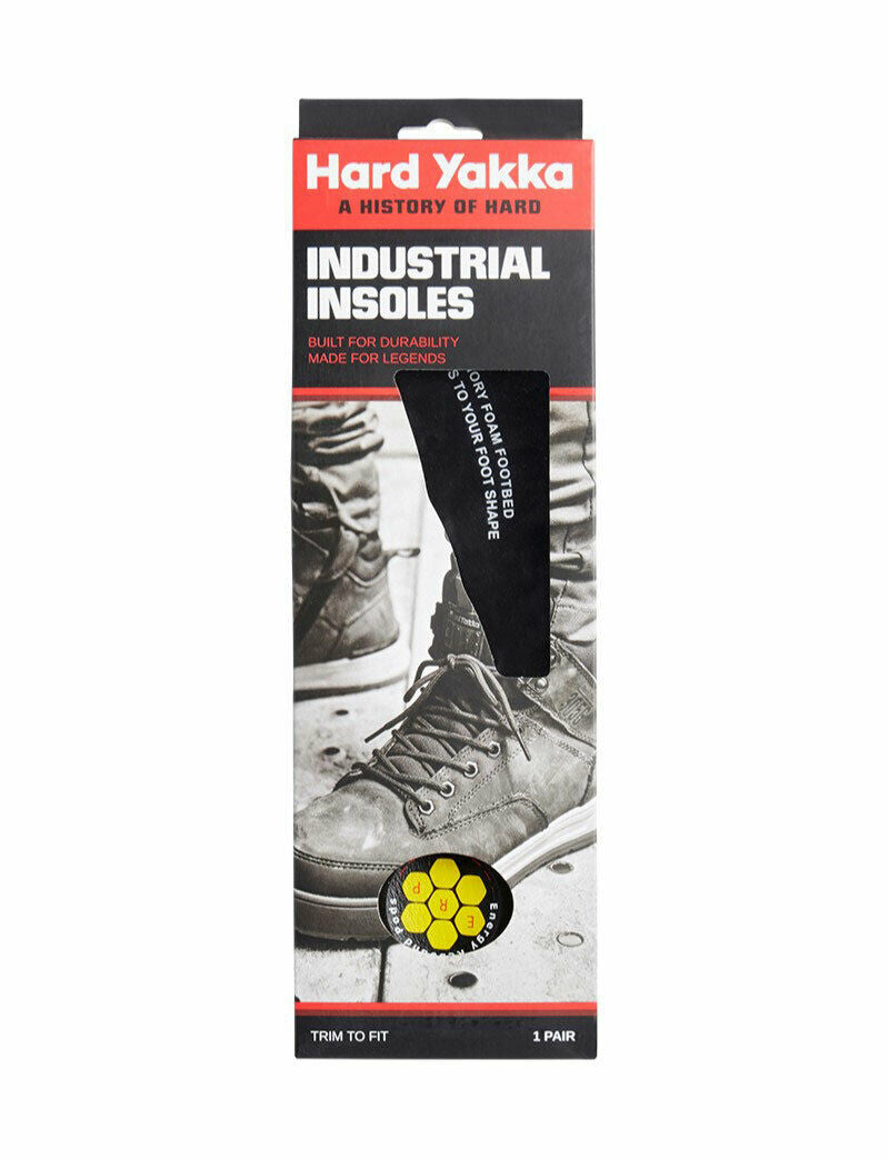 Hard Yakka Energy Rebound Pods Shoes Boots Footbed Memory Foam Safety Y60178
