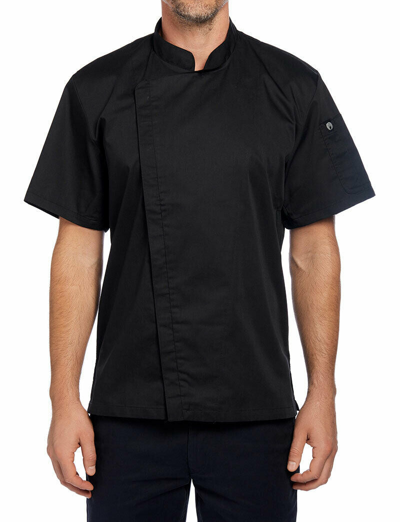NNT Unisex Adults Cannes Press Stud Front Jacket Chef Classic Fit Work CATP5L-Collins Clothing Co