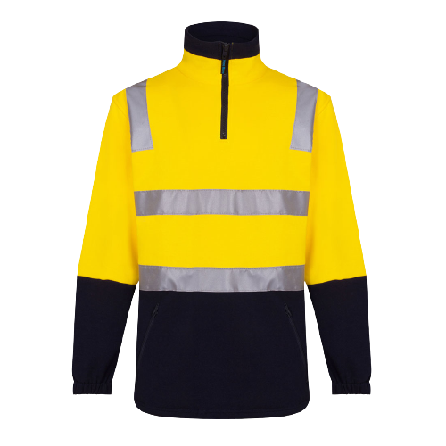 Portwest Cotton Brush Fleece Jumper with Tape Reflective Safety MF615-Collins Clothing Co