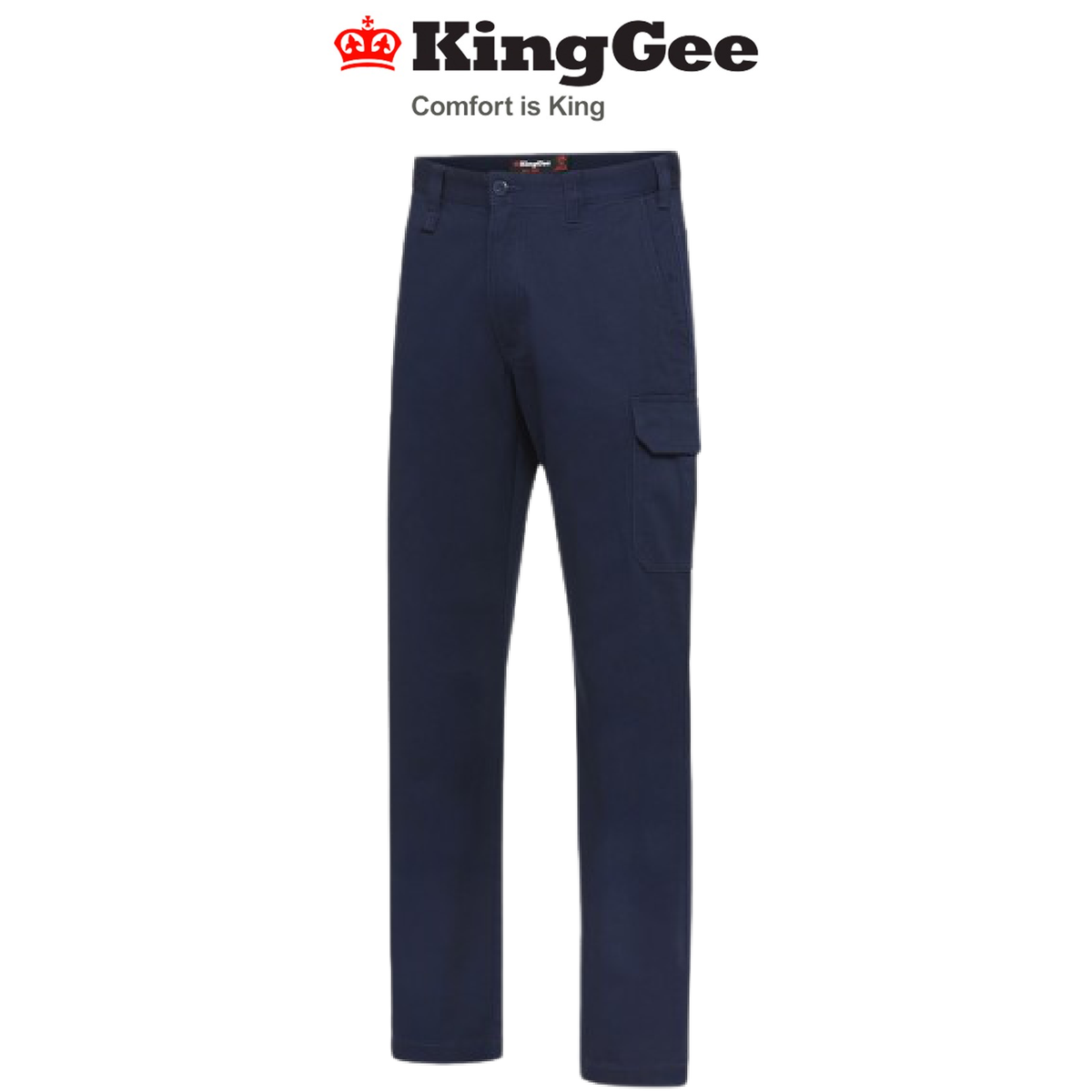 KingGee Mens Basic Stretch Cargo Pants Strong Work Safety Comfortable K03030