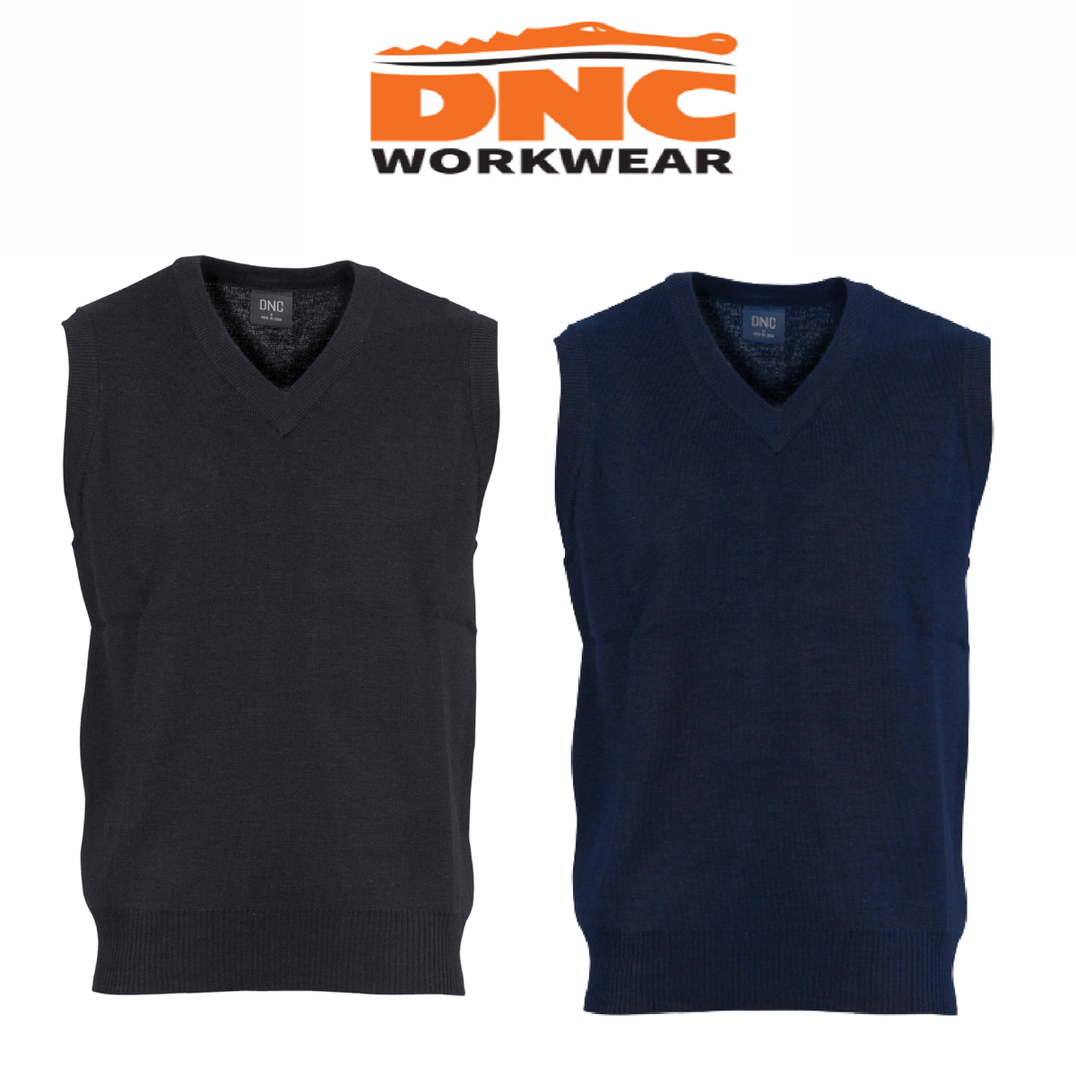 DNC Workwear Mens Pullover Vest Wool Blend Cool Guard Winter Comfort Work 4311