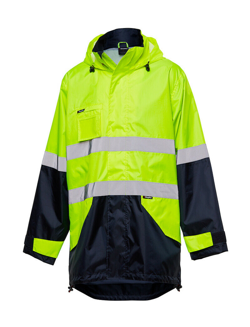 KingGee Lightweight Spray Jacket Waterproof All Season Safety Hi-Vis K55200-Collins Clothing Co