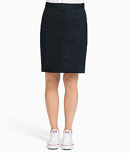 NNT Womens Chino Skirt Belt Elastic Waistband Zip Fly Business Comfy CAT2NU