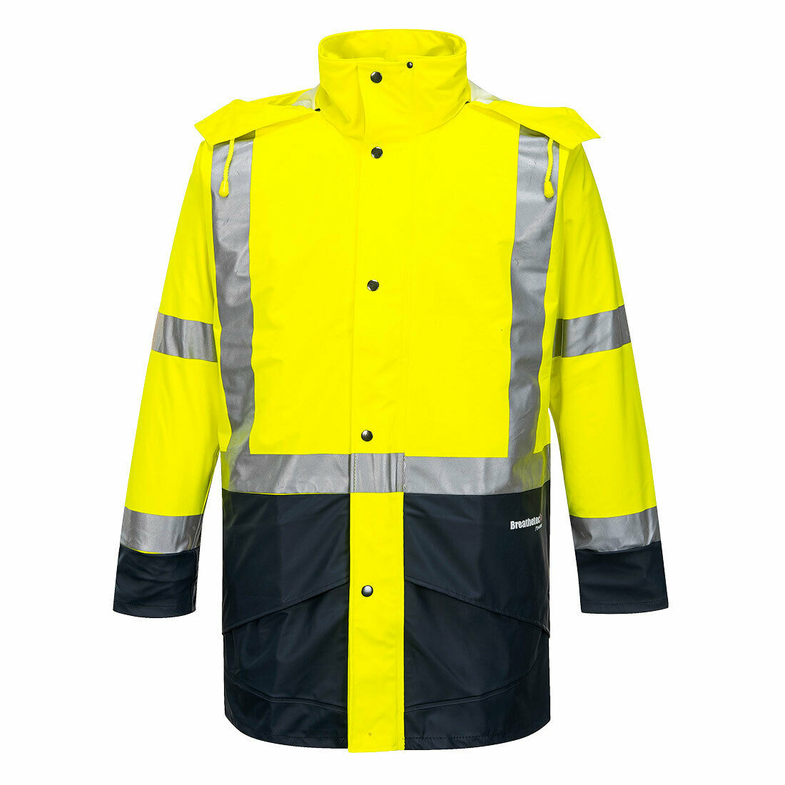 Portwest Mens Huski Farmers Hi-Vis Jacket Waterproof Breathable Taped K8104-Collins Clothing Co
