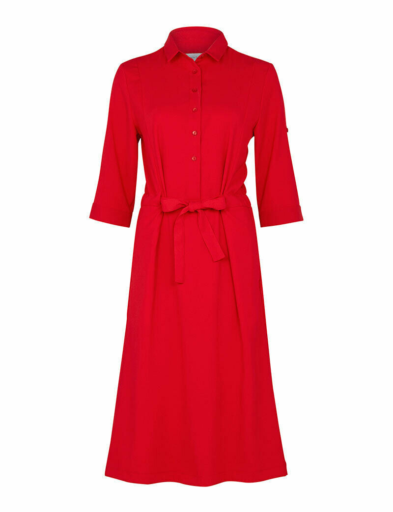 NNT Womens Shirt Classic Fit Dress Adjustable Sleeve Knee Length Comfort CAT67Y-Collins Clothing Co