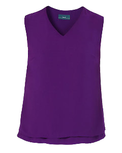 NNT Womens Discontinues Double Georgette V Neck Layrd BLS Short Sleeve CAT9XN-Collins Clothing Co