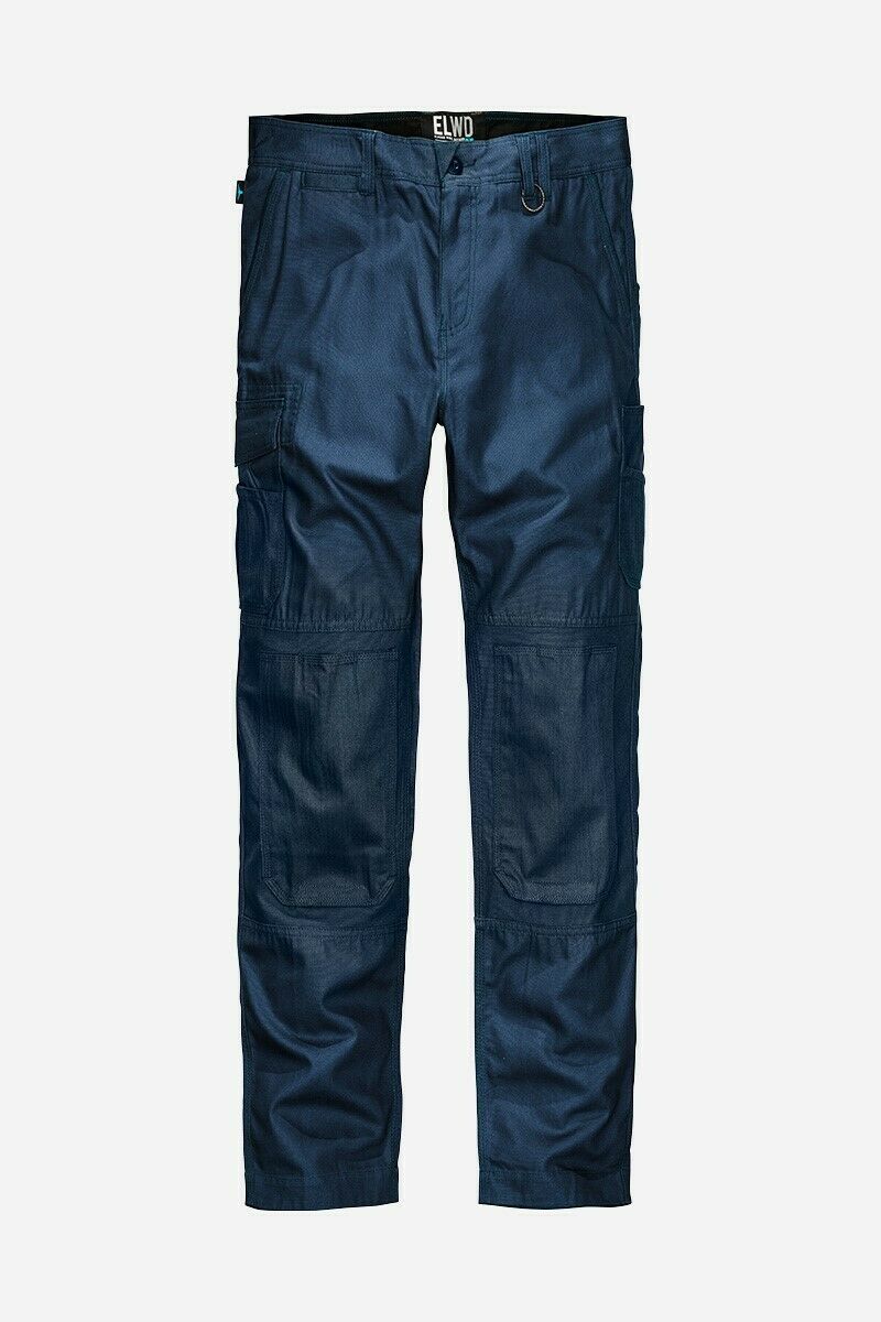 Mens Elwood Work Utility Pants Knee Panels Canvas Tradie Phone Pocket EWD101-Collins Clothing Co