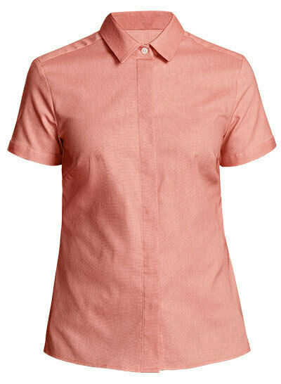 NNT Womens Short Cuff Band Sleeve Formal Shirt Tunic Classic Business CATU5J-Collins Clothing Co