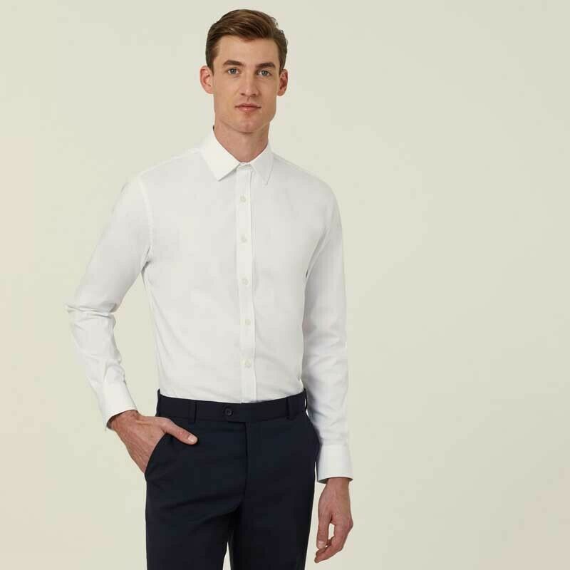 NNT Mens Business Long Sleeve Shirt Avignon Regular Fit Formal Shirts CATJDG