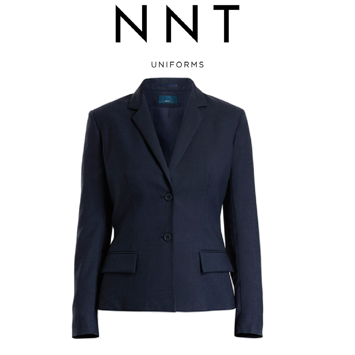 NNT Womens Formal Sharkskin 2 Button Mid Length Detail Jacket Business CAT1C4