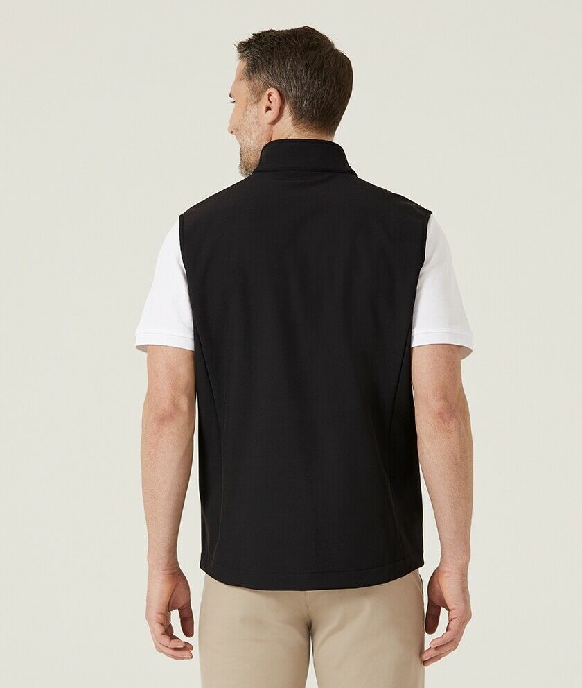 Mens NNT Warm Bonded Fleece Sleeveless Zip Vest Black Navy Business Smart CATF2H-Collins Clothing Co