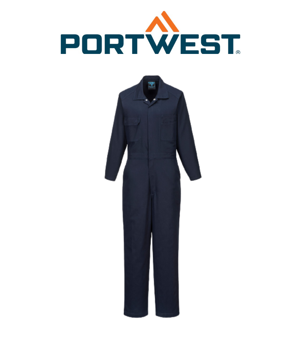 Portwest Regular Weight Cotton Coverall Functional Pocket Comfortable MW915