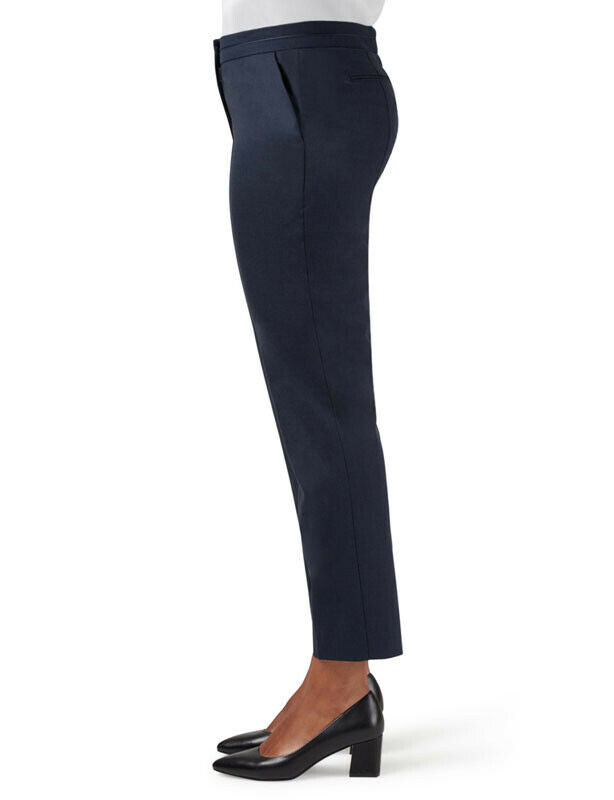 NNT Womens Sharkskin Slim Formal Detail Pants Tough Business Waistband CAT3KQ-Collins Clothing Co